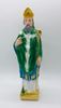 St. Patrick 8" Plaster Statue from Italy