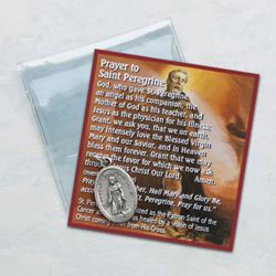 St. Peregrine Pocket Token in Prayer Folder