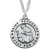 St. Peregrine Sterling Silver Medal on 20" Chain
