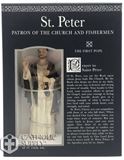  St. Peter 4" Statue with Prayer Card Set 