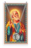 St. Peter Pewter Medal & Prayer Card Set
