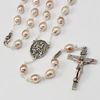 St. Pio 130th Anniversary Rosary with Pink Pearl Beads
