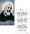 St. Pio Of Pietrelcina Paper Prayer Card, Pack of 100