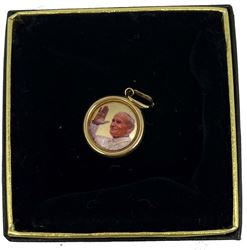 St. Pope John Paul II 14KT Gold Medal Only