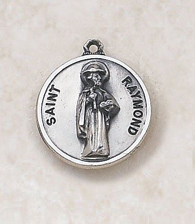 St. Raymond Sterling Silver Medal on 20" Chain