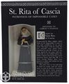 St. Rita 3.75" Statue with Prayer Card Set