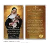 St. Rita of Cascia 2.5" x 4.5" Laminated Prayer Card