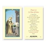  St. Rose Of Lima Laminated Prayer Card