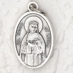 St. Rose of Lima 1" Oxidized Medal - 50/Pack *SPECIAL ORDER - NO RETURN*