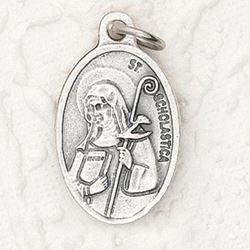  St. Scholastica 1" Oxidized Medal - 50/Pack *SPECIAL ORDER - NO RETURN*