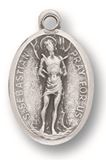 St. Sebastian 1" Oxidized Medal