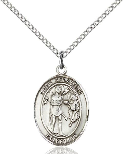 st sebastian pendant necklace