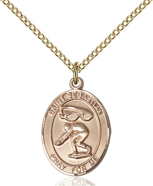 st sebastian pendant necklace