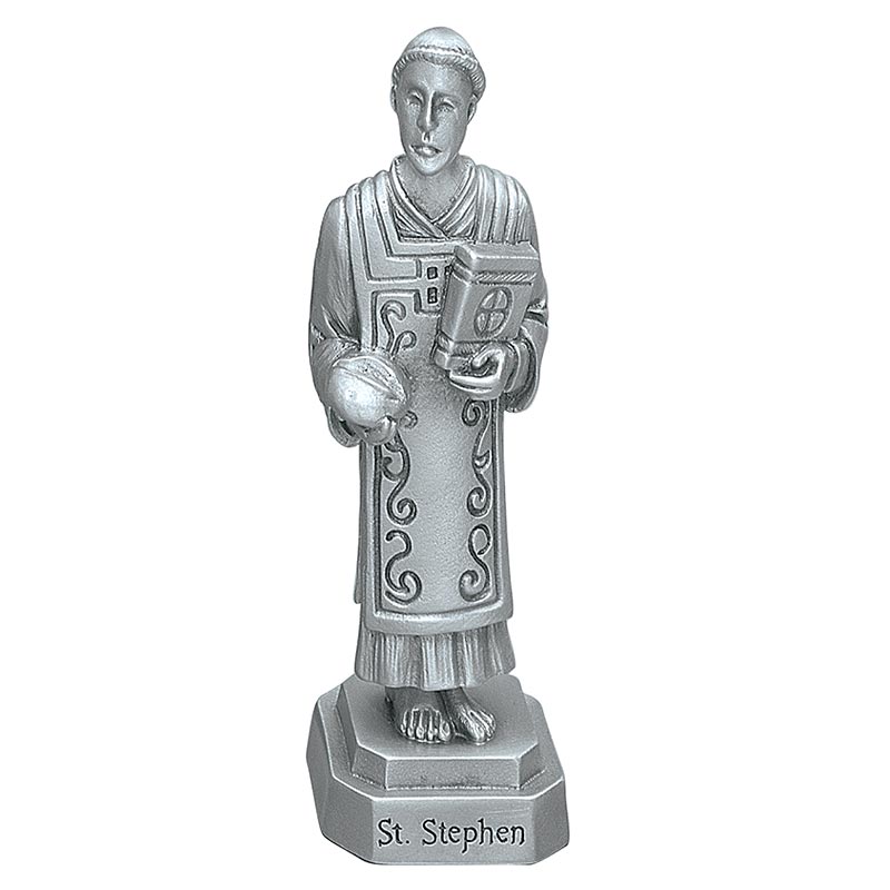 St. Stephen 3.5" Pewter Statue 