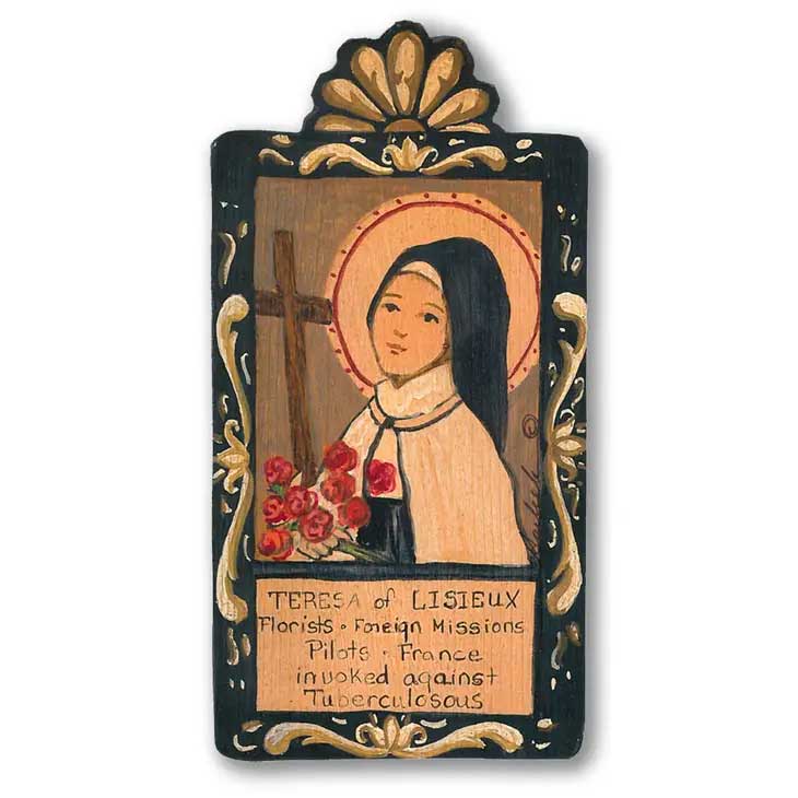 St. Theresa Lisieux Handmade Wall Plaque