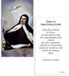 St. Teresa Of Avila Paper Prayer Card, Pack of 100