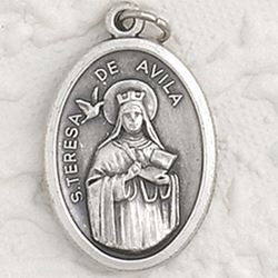  St. Teresa of Avila 1" Oxidized Medal - 50/Pack *SPECIAL ORDER - NO RETURN*