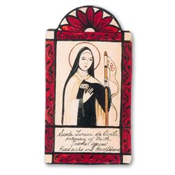 St. Teresa of Avila Patron of Heart Disease and Headaches Handmade Pocket Token