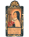St. Teresa of Lisieux The Little Flower Handmade Pocket Token 1.5 in x 3 in