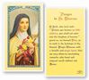 St. Theresa Laminated Prayer Card