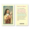 St. Theresa Laminated Prayer Card