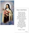 St. Theresa Paper Prayer Card, Pack of 100