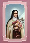 St. Therese 3.5" x 5" Matted Print