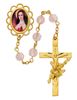 St. Therese 7mm Gold with Roses Rosary