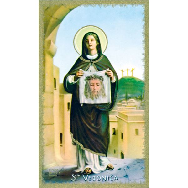 St. Veronica Prayer to the Holy Face Paper Prayer Card, Pack of 100