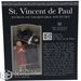 St. Vincent De Paul Statue with Prayer Card Set