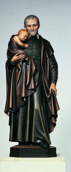 St. Vincent De Paul with Child Statue