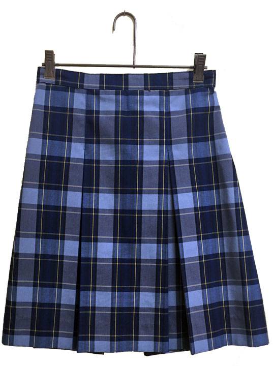 #57 Plaid Box Pleat Uniform Skirt