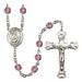 St. William of Rochester Patron Saint Rosary, Scalloped Crucifix