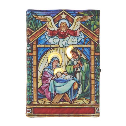 Stain Glass Look Nativity 6" Lighted Picture