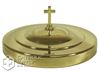 Stainless Steel Communion Bread Plate Cover - Gold Finish