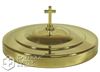 Stainless Steel Bread Plate Cover - Gold Finish