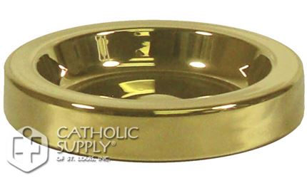 Stainless Steel Communion Bread Plate Insert - Gold Finish