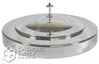 Stainless Steel Communion Cup Tray Cover - Silver Finish
