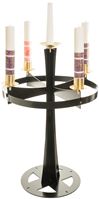 Standing Advent Wreath - 54" with Black Powder Coat Finish