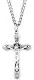 Sterling Silver Antiqued Crucifix on 24" Chain