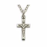 Sterling Silver Baby Crucifix on 13" Chain