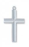 Sterling Silver Beveled Cross