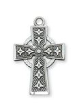 Sterling Silver Celtic Cross on 18" chain