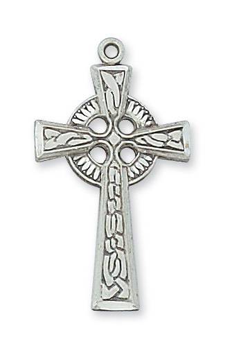 Sterling Silver Celtic Cross w/18" Chain