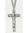 Sterling Silver Cross Necklace on 18" Chain