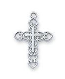 Sterling Silver Cross On 16" Chain