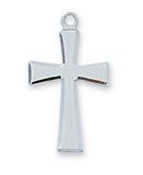 Sterling Silver Cross On 18" Chain