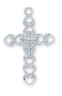 Sterling Silver Cross on 18" Chain