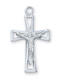 STERLING SILVER CRUCIFIX  DIMENSION: 14/16" LONG
