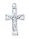 Sterling Silver Crucifix On 18" Chain